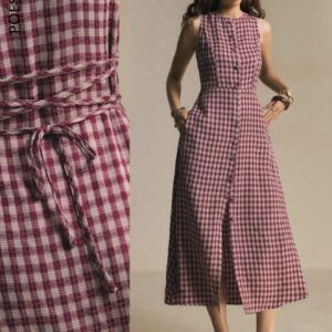 Vestido talla xs, de cuadros